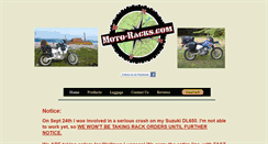 Desktop Screenshot of moto-racks.com